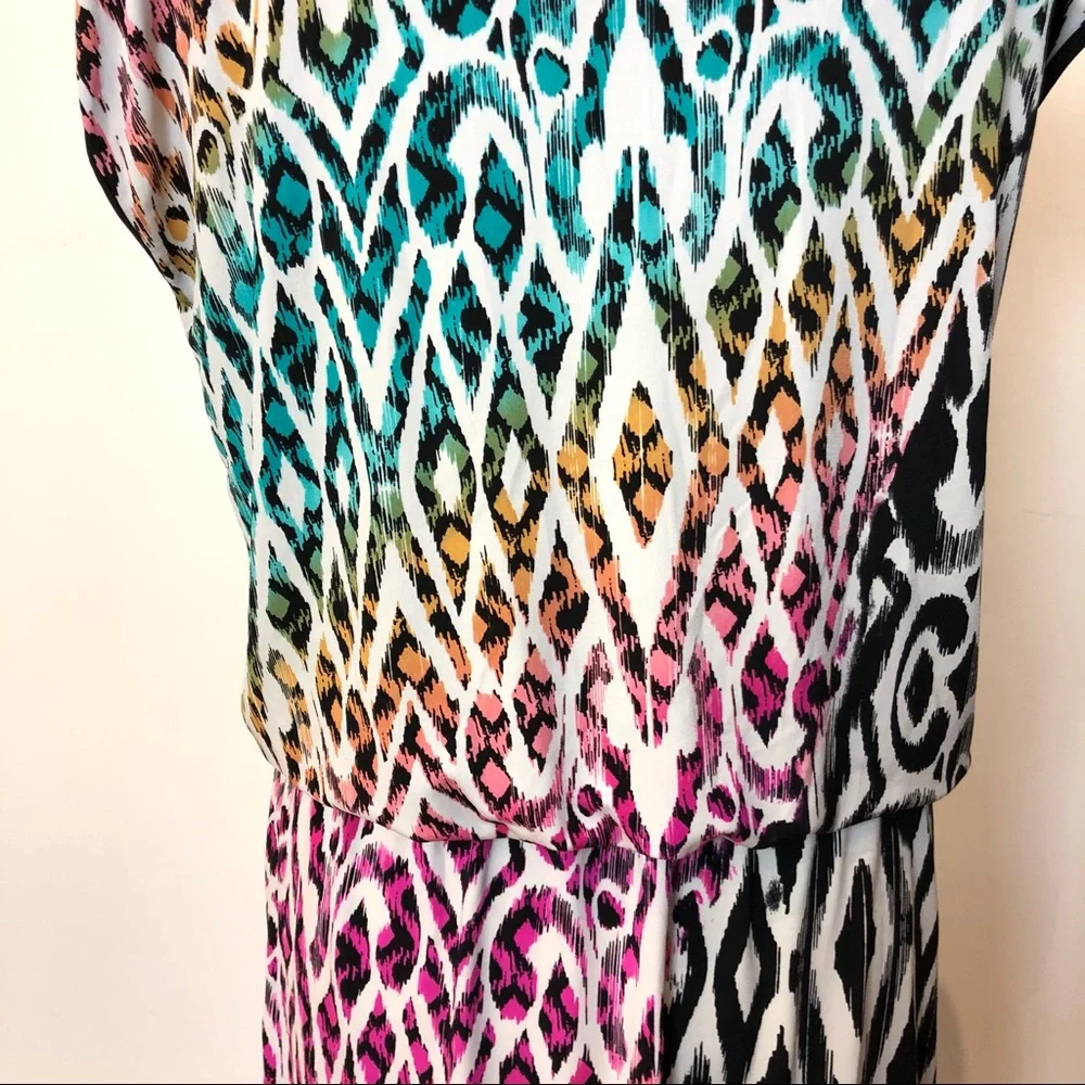 Style & Co Multicolored Patterned Dress - Picture 11 of 14